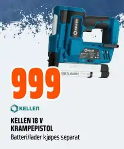 Obs Bygg KELLEN 18 V KRAMPEPISTOL, NOK 999 tilbud