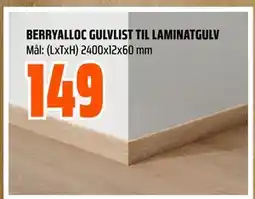 Obs Bygg BERRYALLOC GULVLIST TIL LAMINATGULV, NOK 149 tilbud