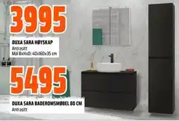 Obs Bygg DUXA SARA BADEROMSMØBEL 80 CM, NOK 5495 tilbud