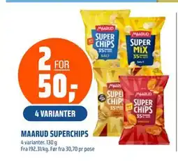 Coop Obs MAARUD SUPERCHIPS, NOK 50 tilbud