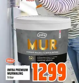 Obs Bygg INFRA PREMIUM MURMALING, NOK 1299 tilbud
