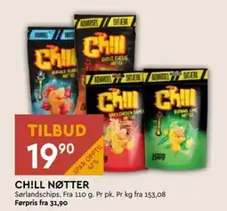 Coop Mega CH!LL NØTTER, NOK 19.9 tilbud