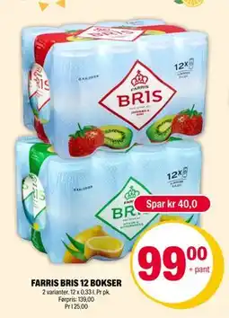Coop Extra FARRIS BRIS 12 BOKSER, NOK 99 tilbud