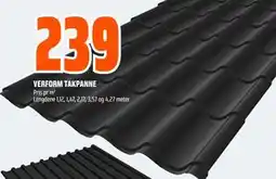 Obs Bygg VERFORM TAKPANNE, NOK 239 tilbud