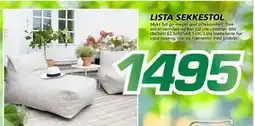 Coop Byggmix LISTA SEKKESTOL, NOK 1495 tilbud