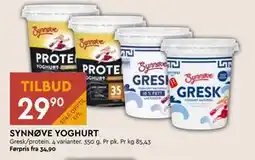 Coop Mega SYNNØVE YOGHURT, NOK 29.9 tilbud