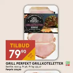 Coop Mega GRILL PERFEKT GRILLKOTELETTER, NOK 79.9 tilbud