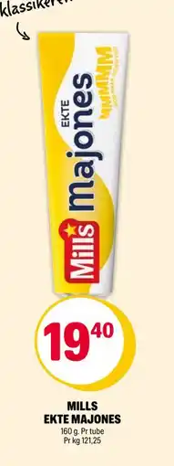 Coop Extra MILLS EKTE MAJONES, NOK 19.4 tilbud
