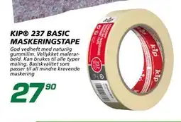 Coop Byggmix KIP 237 BASIC MASKERINGSTAPE, NOK 27.9 tilbud