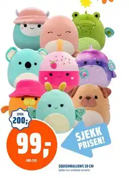 Coop Obs SQUISHMALLOWS 30 CM, NOK 99 tilbud
