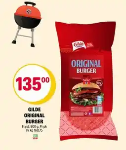Coop Extra GILDE ORIGINAL BURGER, NOK 135 tilbud