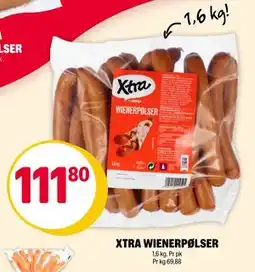 Coop Extra XTRA WIENERPØLSER, NOK 111.8 tilbud