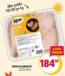 Coop Extra XTRA KYLLINGFILET, NOK 184.7 tilbud