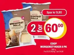 Coop Extra COOP MORGENSTYKKER 8 PK, NOK 60 tilbud