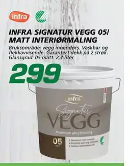 Coop Byggmix INFRA SIGNATUR VEGG 05/ MATT INTERIØRMALING, NOK 299 tilbud