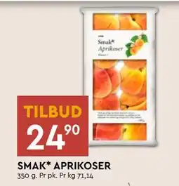 Coop Mega SMAK* APRIKOSER, NOK 24.9 tilbud