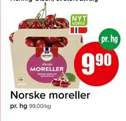 Spar Norske moreller, NOK 9.9 tilbud