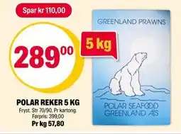 Coop Extra POLAR REKER 5 KG, NOK 289 tilbud