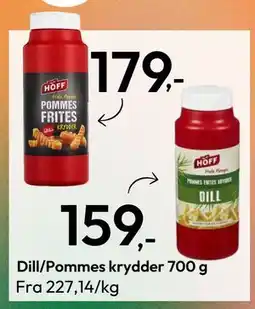 Gigaboks Dill/Pommes krydder 700 g tilbud