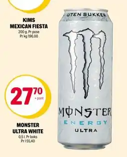 Coop Extra MONSTER ULTRA WHITE, NOK 27.7 tilbud