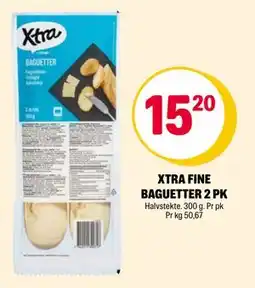 Coop Extra XTRA FINE BAGUETTER 2 PK, NOK 15.2 tilbud