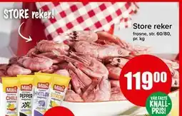 Spar Store reker, NOK 119 tilbud