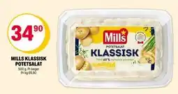 Coop Extra MILLS KLASSISK POTETSALAT, NOK 34.9 tilbud