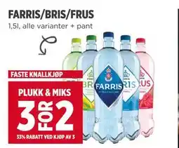 Meny FARRIS/BRIS/FRUS tilbud