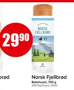 Spar Norsk Fjellbrød, NOK 29.9 tilbud