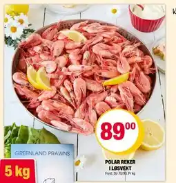 Coop Extra POLAR REKER I LØSVEKT, NOK 89 tilbud