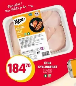 Coop Extra XTRA KYLLINGFILET, NOK 184.7 tilbud