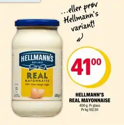 Coop Extra HELLMANN’S REAL MAYONNAISE, NOK 41 tilbud