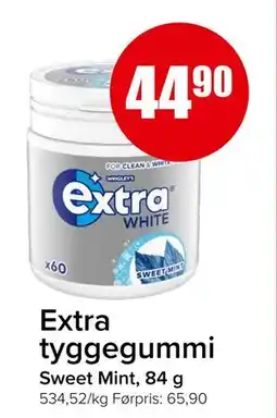 Spar Extra tyggegummi, NOK 44.9 tilbud