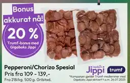 Gigaboks Pepperoni/Chorizo Spesial tilbud