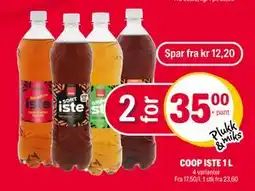 Coop Extra COOP ISTE 1 L, NOK 35 tilbud