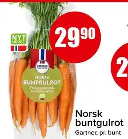 Spar Norsk buntgulrot, NOK 29.9 tilbud