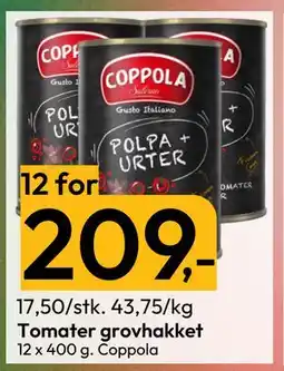 Gigaboks Tomater grovhakket, NOK 209 tilbud