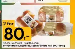 Gigaboks Brioche Hamburgerbrød/Sesam/Sliders mini 300-480 g, NOK 80 tilbud