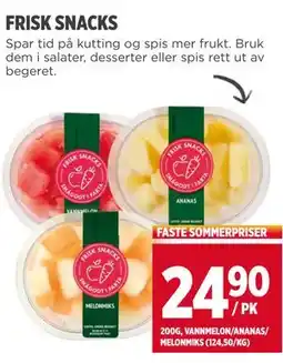 Meny FRISK SNACKS, NOK 24.9 tilbud