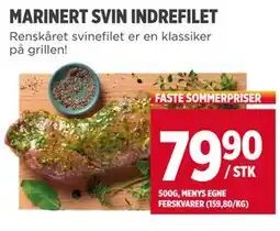 Meny MARINERT SVIN INDREFILET, NOK 79.9 tilbud