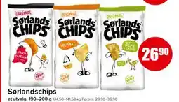 Spar Sørlandschips, NOK 26.9 tilbud