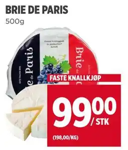 Meny BRIE DE PARIS, NOK 99 tilbud