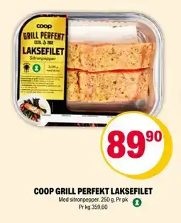 Coop Extra COOP GRILL PERFEKT LAKSEFILET, NOK 89.9 tilbud