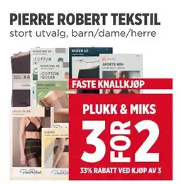Meny PIERRE ROBERT TEKSTIL tilbud