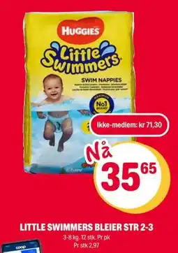 Coop Extra LITTLE SWIMMERS BLEIER STR 2-3, NOK 71.3, Medlemspris tilbud