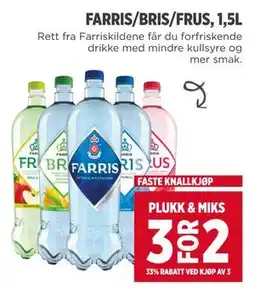 Meny FARRIS/BRIS/FRUS, 1,5L tilbud