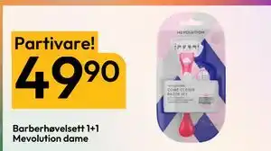 Gigaboks Barberhøvelsett 1+1 Mevolution dame, NOK 49.9 tilbud