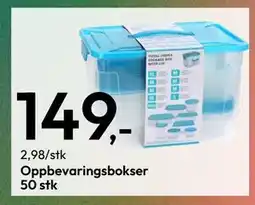 Gigaboks Oppbevaringsbokser 50 stk, NOK 149 tilbud