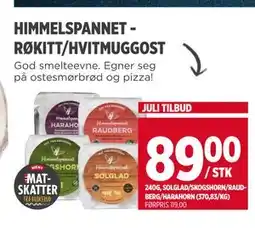 Meny HIMMELSPANNET RØKITT/HVITMUGGOST, NOK 89 tilbud