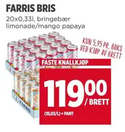 Meny FARRIS BRIS, NOK 119 tilbud
